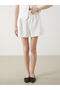 Two Mt Shop Quality Xside White Loose Fit Pleated Women's Shorts - 2