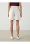 Trendlucky Women's Jean Shorts with Elastic Waist and Difference in Color - 4