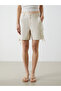 Two Mt Shop Quality Xside Beige Gabardine Plain Standard & Regular Women's Cargo Shorts - 2
