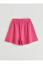 Textured Women's Shorts with Elastic Waist - 6