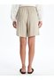 Two Mt Shop Quality Women's Shorts with Elastic Waist in Linen Blend - 4