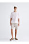 Beige Comfortable Fit Men's Shorts