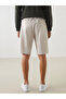 Beige Standard Fit Men's Shorts - 4