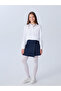 Lcw Kidsnavy Blue Basic Gabardine Girl's Shorts Skirt