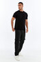 Men's Oversize Loose Fit Cargo Pocket Premium Sweatpants Parachute Fabric Adjustable Leg Clip-On Baggy Trousers