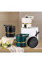 Electric Hot Pot Cooker, 750W Multicooker with Split Cooking Pot, Foldable Design, Multicolor - 5