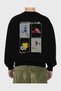 Football Club Back Printed Black Oversize Sweatshirt Men Women Unisex - 2