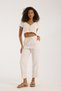 Women's Linen Blend Pocket High Waist Tie Pants - 3
