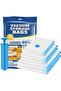 7 Pack Vacuum Storage Bags with Hand Pump – Reusable Compression Bags for Clothes & Bedding