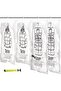 4 Pack Hanging Vacuum Storage Bags with Hangers & Pump – Space Saver for Sweaters, Coats, Suits