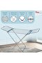 Clothes Drying Rack Stand Heavy Duty Stainless Steel Vertical Clothes Dryer Stand S - 6