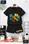 Children's Unisex “Pokemon 4Lu Color Shadow“ Custom Printed Crew Neck T-Shirt - Shorts Set