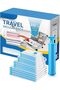 12-Pack Vacuum Storage Bags with Hand Pump, Space-Saving Zipper Bags for Travel Clothes, Clear