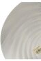 Decorative Glass Serving Platter with Spiral Pattern, Gold Trim, 31 cm Round - 8