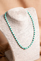 Certified Malahite Pearl Natural Stone Necklace - 6