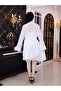 2-Piece Satin Chiffon Short Dress - 4