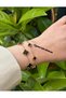 Gold Black Double Mini - Medium Size Steel Bracelet Set