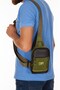 Impertex Fabric Daily Crossbody Chest and Shoulder Bag with Phone Compartment - Khaki - 5