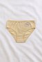 Set of 3 Women's Rib Fabric Cotton Bato Panties with Report - Breathable Comfortable Fabric - 4