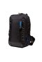 Men's Black Blue Fabric Cross Chest and Shoulder Bag - 3