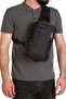 Men's Black Blue Fabric Cross Chest and Shoulder Bag