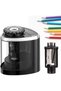 Semi-Automatic Electric Sharpener, Flippy, Plastic, Black - 2