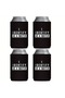 MULTI 4 Pack I Identify As A Water - Can Sleeve Cooler Insulated Drink Beer Hugger Coolies - Gifts f - 7