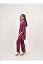 Crimson Bloom Co-Ord Set – Wine Maroon Floral Kurta & Pants - 2