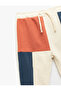 Color Blocked Hooded Cotton Jogger Sweatpants - 3