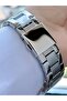 Function Men's Wristwatch Green Dial Orange Detailed Silver Metal Cord Sport Design - 3