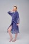 Elegant Stylish Lace Niki Velvet Bamboo Cotton Dressing Gown - 4