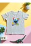 Cookie Monster Nursery Kindergarten Team Unisex Children Shorts T-Shirt Suit Cotton Combed Fabric Gift - 2