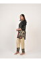 Black & Beige Printed Co-Ord Set – Traditional Motif Kurta & Pant Ensemble - 5