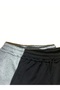 Pack of 2 Black Gray Large Size Unisex Baggy Two Thread Oversize Tracksuit - 3