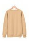 Brown Unisex Men/Women Sipiril Lead Me Special Colored Oversize Crew Neck Cotton - 2