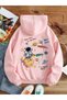 Pink Unisex Women/Men Galaxy Colorful Custom Printed Cotton Oversize Hoodie