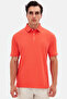 Slim Fit Coral Pique Textured Polo T-Shirt - 2