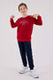 Boy's Crew Neck Pigment Printed Winter Regular Fit Red Tracksuit Set Us2232-C-V3 - 3