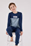 U.S. Polo Assn Boys' Blue Pajama Set