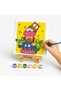 Educational Canvas Painting Kit - Wooden Knight Painting Kit - Owl and Friends - 2