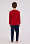 Boy's Winter Regular Fit Red Pajama Set Us2214-C-V1 - 5