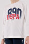 U.S. Polo Assn Boys' White Pajama Set - 4