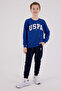 Boy's Winter Regular Fit Blue Tracksuit Set Us2227-C-V3