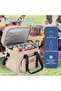 Portable Thermal Insulated Lunch Bag for Outdoor Activities, Camping, Desert (Beige) - 3