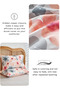 King size 6 piece duvet cover set pink and gray floral print 220x240cm. - 5