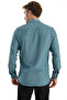 Men's Shirt Green Long Sleeve Pocket Oversize Comfortable Fit Draped Cotton Lycra Daily Stylish Model - 3