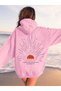 Pink Women's Forever Colorful Custom Printed Cotton Oversize Hoodie