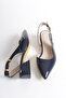 Women's Asymmetrical Strappy Pointed Toe Low Heel Buckle Shoes - 2