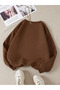 Brown Unisex Women/Men Brooklyn Custom Colored Oversize Crew Neck Cotton - 2