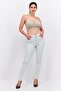 Kadın Süper Skinny Düz Esnek Kot Pantolon، كيريك بياز - 3